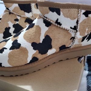 Cow print Ultra Mini Ugg boots